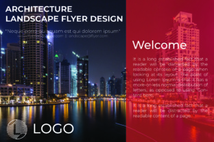 Architecture Landscape Flyer Design: A Minimalist Template for Professionals