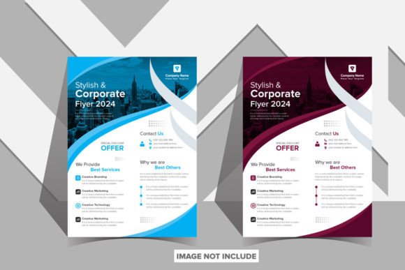 Corporate Flyer 2024 Template De: A Design Asset Review