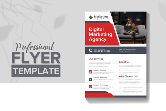 Corporate Modern Promotional Flyer Layout: A Designer's Toolkit