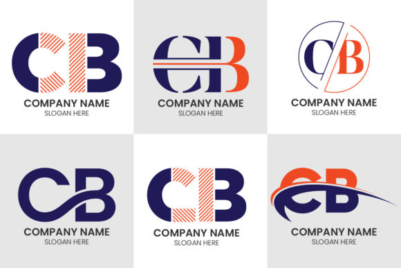 Elevate Your Brand with the Initial C B Logo Set