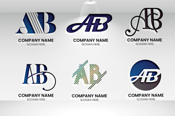 Initial Monogram Letter A B Logo Set: A Designer's Resource