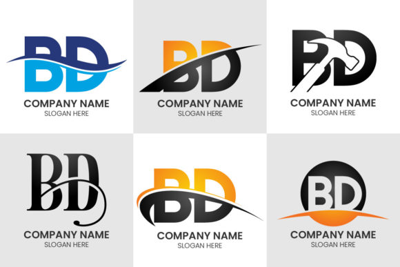 Initial Monogram Letter B D Logo Set: A Deep Dive