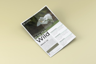 Into the Wild Flyer Template: A Minimalist Masterpiece