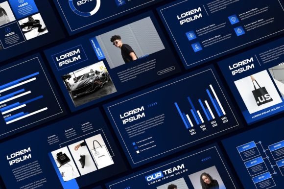 Modern Blue Powerpoint Template: Elevate Your Presentations