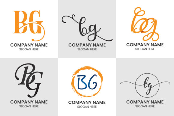 Modern Typography for a Powerful Brand Mark: Initial B G