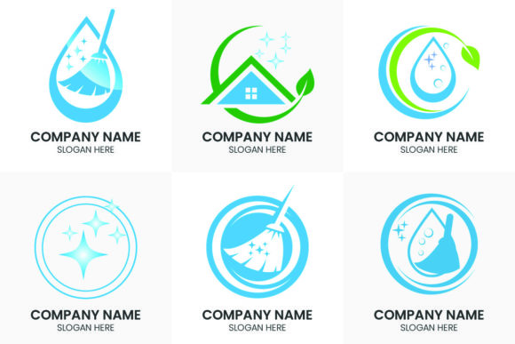 Professional Cleaning Logo Symbols: Your Brand Kit