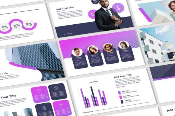 Purple Theme Powerpoint Template: A Designer's Toolkit for Impactful Presentations