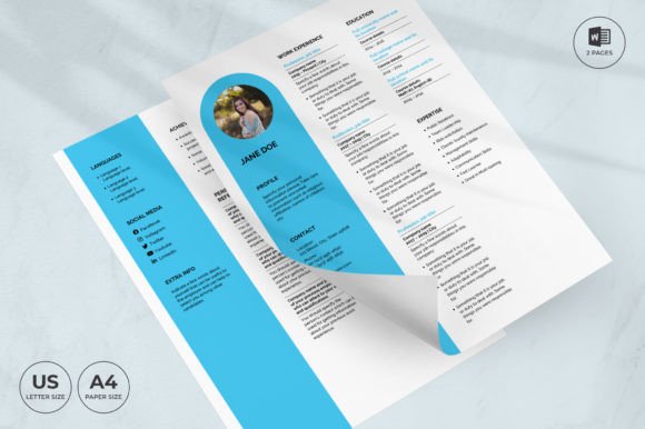 Spa Salon Resume Template CV: A Modern Design for Your Next Role